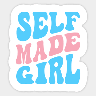 Self Made Girl Sticker